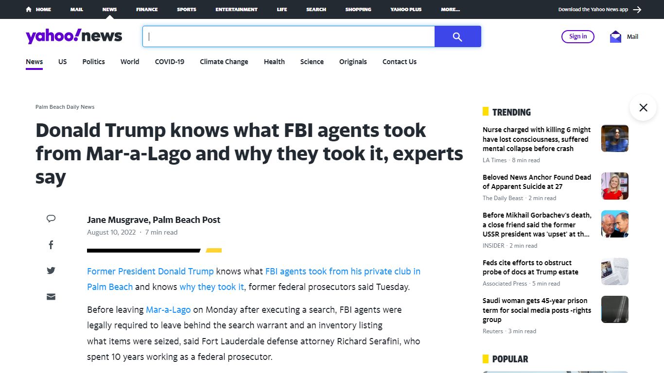 Donald Trump knows what FBI agents took from Mar-a-Lago and why they ...
